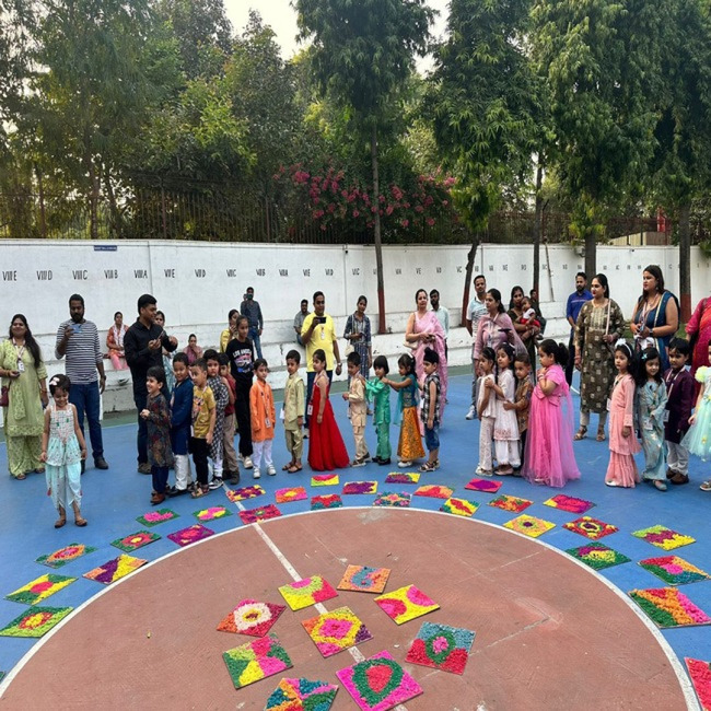 Rangoli Celebration in Pre School